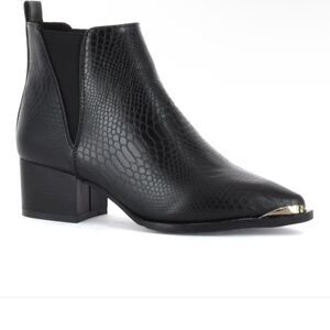 SEVEN7 Madison Python Pointed Bootie